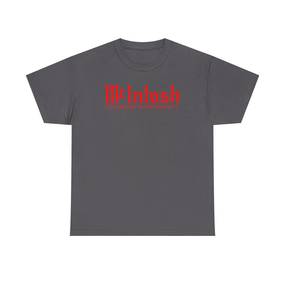 Stereo Home Theater Logo Unisex Heavy Cotton Tee T Shirt Charcoal